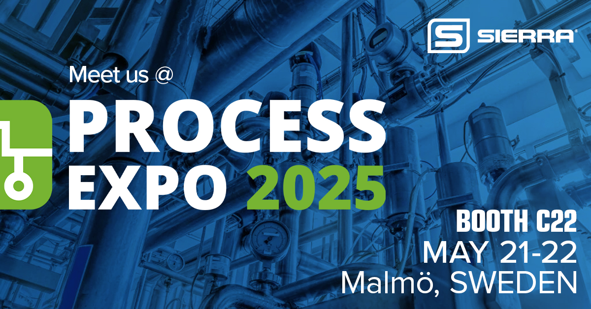 sierraflow's tweet image. Sierra is at Process Expo 2025 this week in Malmö, Sweden. Stop by our booth C22 to discover how Sierra’s thermal mass flow meters can transform your industrial processes with precision and reliability. #ProcessExpo2025 #FlowMeasurement #SierraInstruments bit.ly/435xZ0P