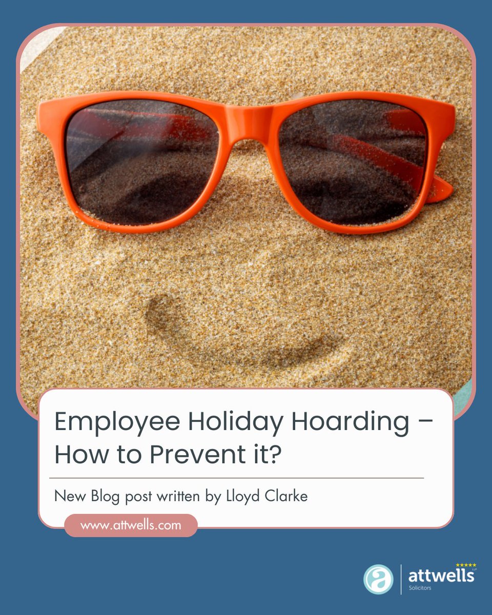 Annual-leave mountain looming? Our Employment Law team explains how clear policies, early conversations and a pragmatic carry-over scheme can keep productivity high and protect staff wellbeing.

attwells.com/employee-holid…

#EmploymentLaw #HR #HolidayHoarding #EmployeeWellbeing