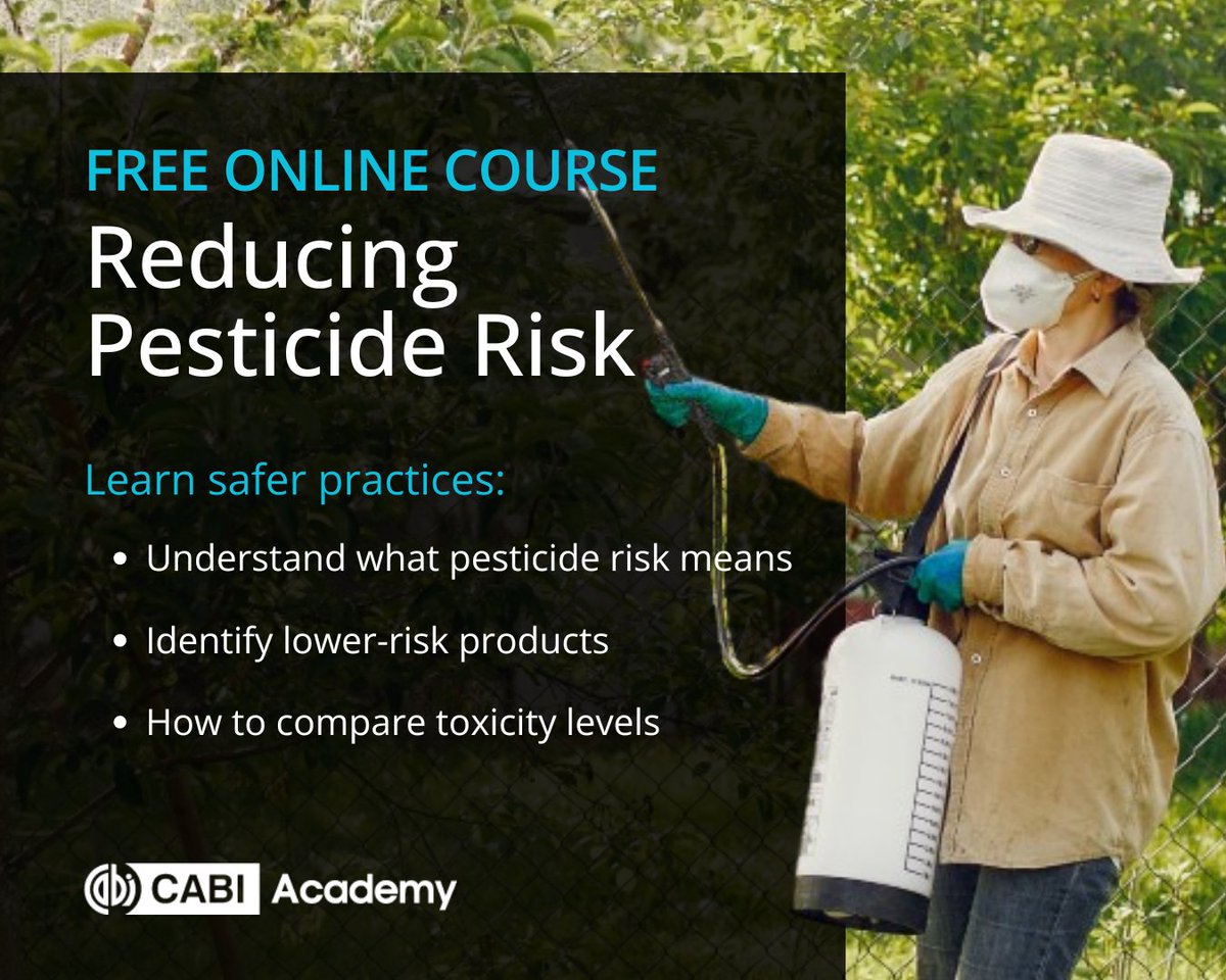 What makes one pesticide higher risk than another? ▶️ow.ly/p11Y50VVONw

Our new course guides you through risk, regulations and safer pesticide use.

Build practical skills to protect people and the environment.