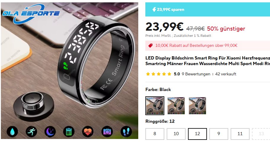 atc1441's tweet image. New Smart Ring with LED Segment display are on Aliexpress,unfortunately seems like its RTL8762 based which is still not"Hackable"sadly. So not going to order it
s.click.aliexpress.com/e/_okrFoRC
Better stick to the SR08 if you want something hackable wit Display😅
youtu.be/xOw-6uMfOjc
