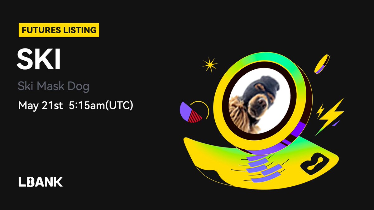 🦅 $SKI (Ski Mask Dog) perpetual with up to 50x leverage goes live at 5:15 on May 21, 2025 (UTC).

📈 Be ready to trade the future on #LBank!

🖥️ Start trading: lbank.com/futures/skiusdt
📖 Details: support.lbank.com/hc/en-gb/artic…