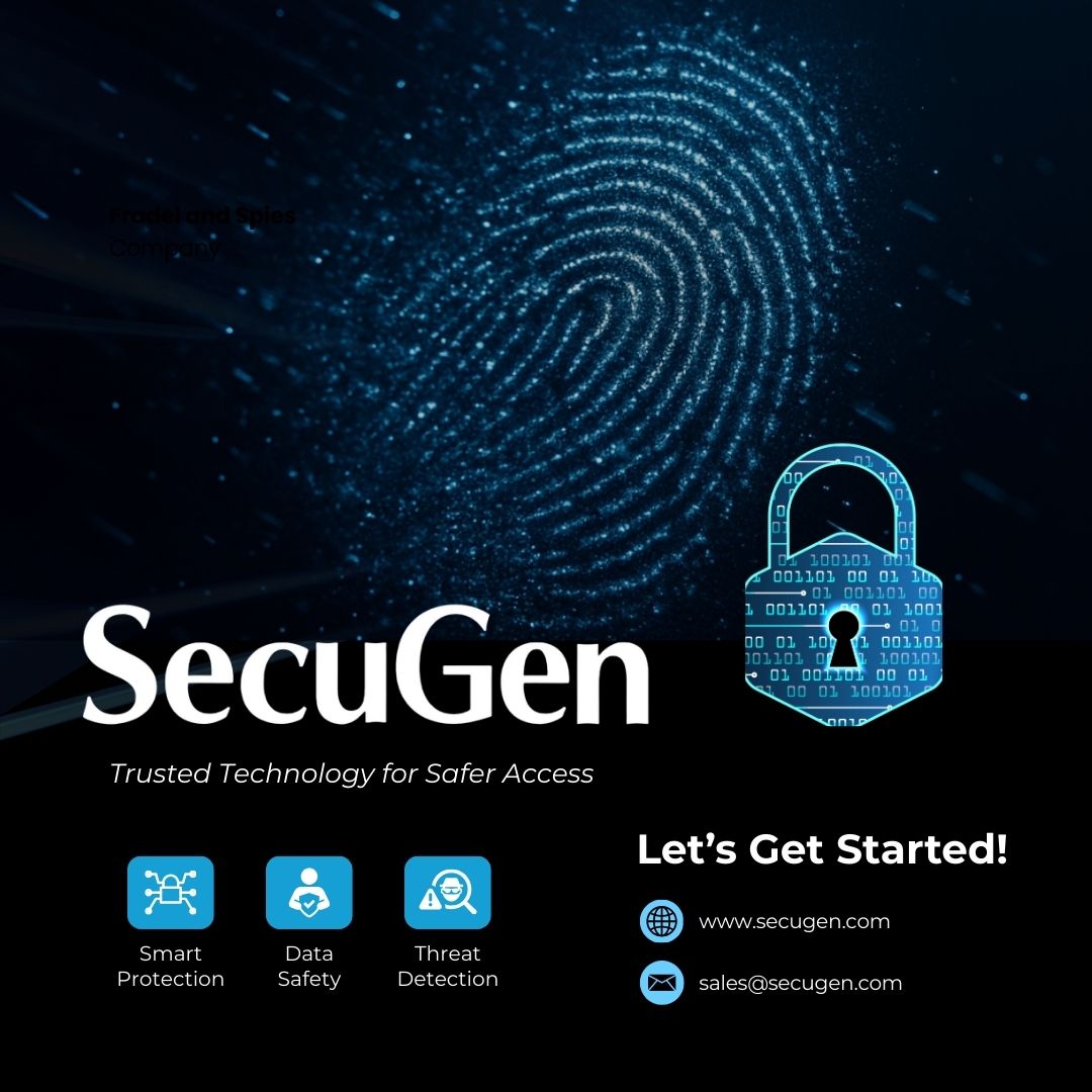 SecuGenCorp's tweet image. SecuGen delivers FBI-certified #fingerprint sensors and advanced anti-spoofing technology empowering partners to #secure access with confidence.

✔ Smart Protection
✔ Data Safety
✔ Threat Detection

#fingerprintrecognition #biometricsecurity #dataprotection