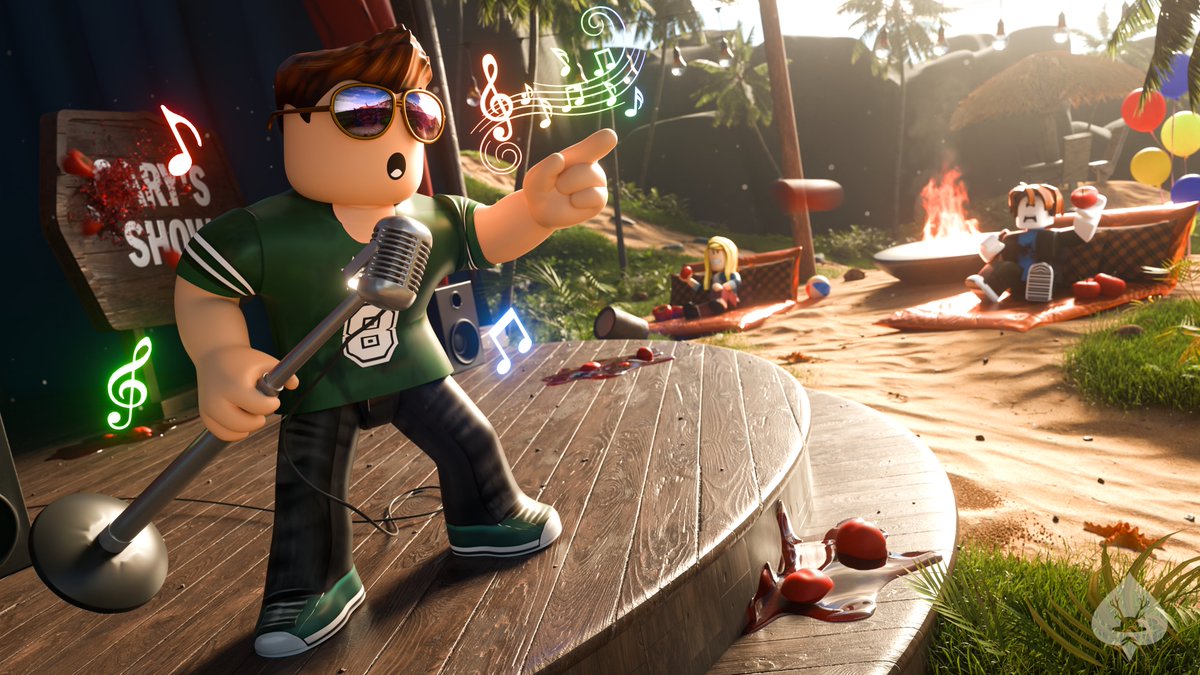 Game Thumbnail made for Pick up The Mic in ROBLOX! 🎙️🎶

#Roblox #RobloxDev #RobloxGFX #RobloxArt #B3D