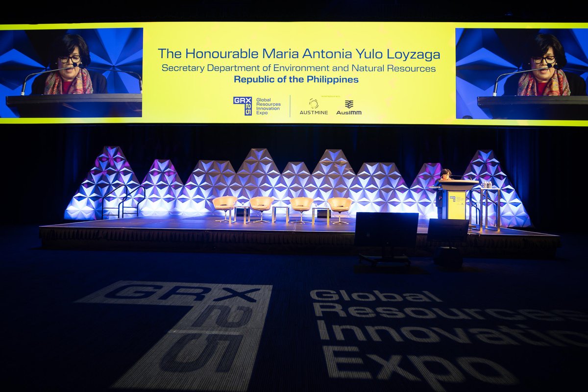 An excellent session by The Hon. Maria Antonia Yulo Loyzaga opening Plenary 2 'Pioneering Change Across the Globe' providing insights on pathways to resilient, inclusive and sustainable development by the industry.

<a href="/TheAusIMM/">AusIMM</a> 

#GRX25 #Resilience #GlobalResources
