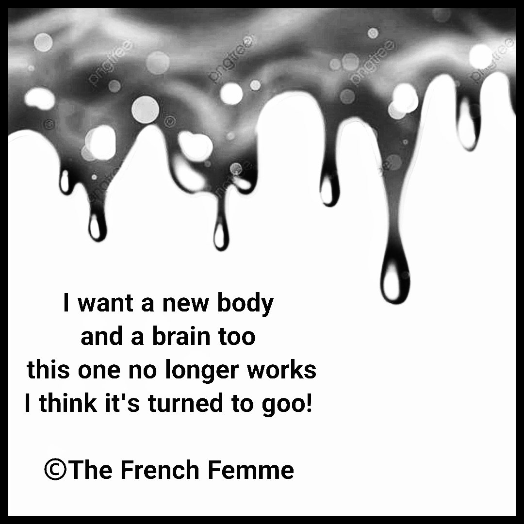 frenchros's tweet image. I want a new body and a new brain 

#pwME experience a complete body breakdown and would love to change into something new. 

#DisabilitySOS 
#MyalgicEncephalomyelitis 
#GlobalVoiceForME 
#MEawarenessmonth 
#SevereME 
#verysevereme
#longcovid 
#MillionsMissing