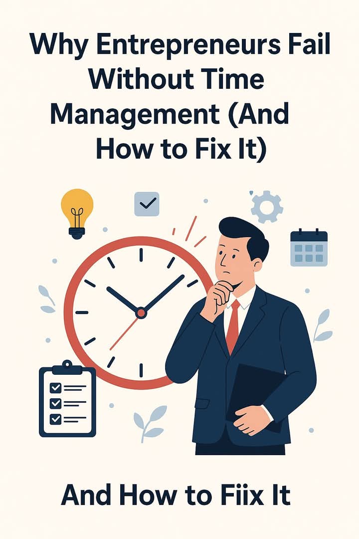 ab_dev_design's tweet image. Why Entrepreneurs Fail Without Time Management ⏳ Success depends on managing time well! My latest article covers mistakes, strategies, and efficiency hacks. Read it here: medium.com/@akinladeolaji…