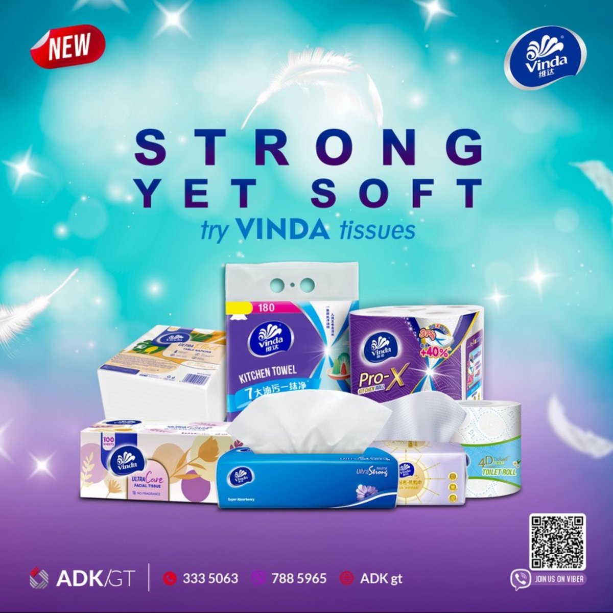 Available from
ADK General Trading for wholesale 788-5965
GT Snap for retail  793-9339
Online orders please visit Ganna Mart App on : buff.ly/3Od9Azm

Register your business with us today and unlock exclusive benefits. Sign up now: forms.office.com/r/ZPh4Vyb192