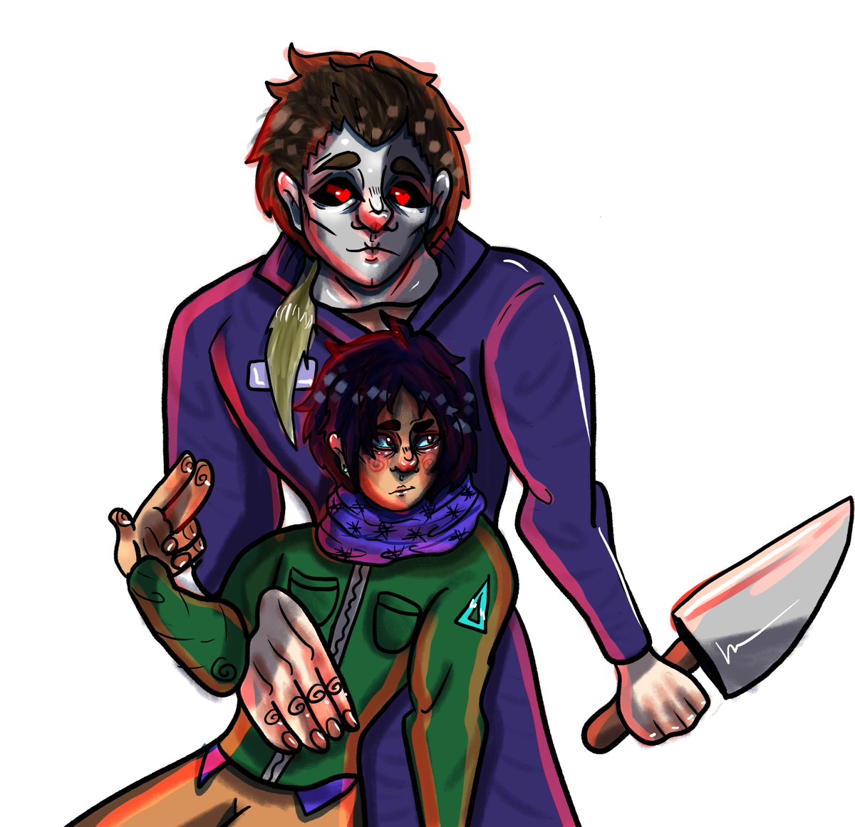 milkydr0p's tweet photo. #dbdfanart #dbdart #jakepark #DeadbyDaylight #michaelmyers #JAYERS https://t.co/mbHogAQgVn