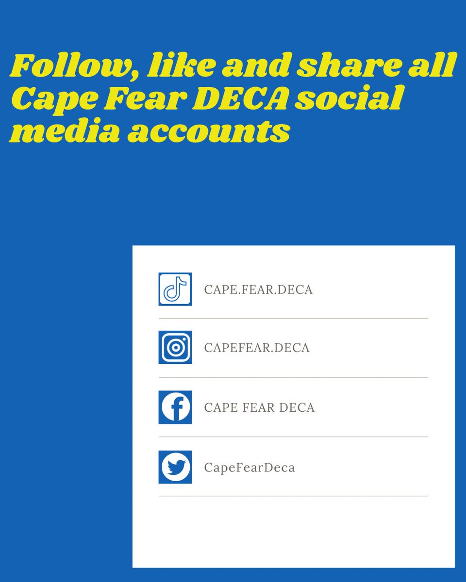 Cape Fear DECA (@capefeardeca) on Twitter photo 