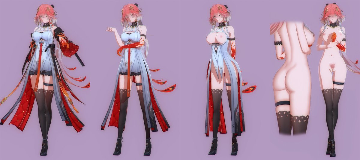 Changli from Wuthering Waves (.blend) now in my patreon.com/posts/129483132 or kallenz.gumroad.com/l/lsxfjn

#WutheringWaves #nsfw #3DModel #Changli