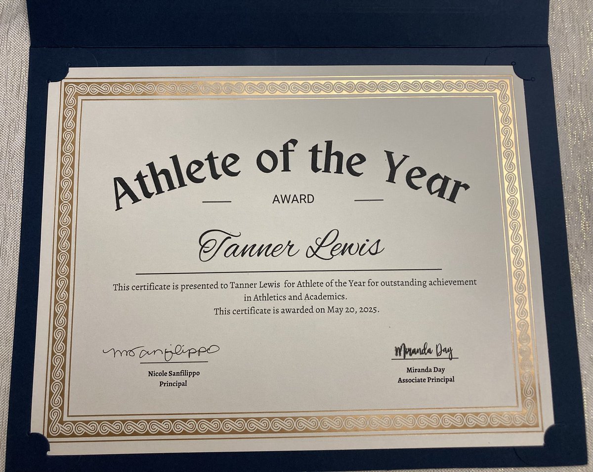 TannerMLewis15's tweet photo. Extremely grateful to be named Athlete of the Year at the senior awards ceremony. Thank you to my coaches and advisors for all of the support! 
@FandMBaseball 
@dipskip6 
@mattriebs9 
@realfarleyfam 
@drypondbaseball https://t.co/fxbE88STpY