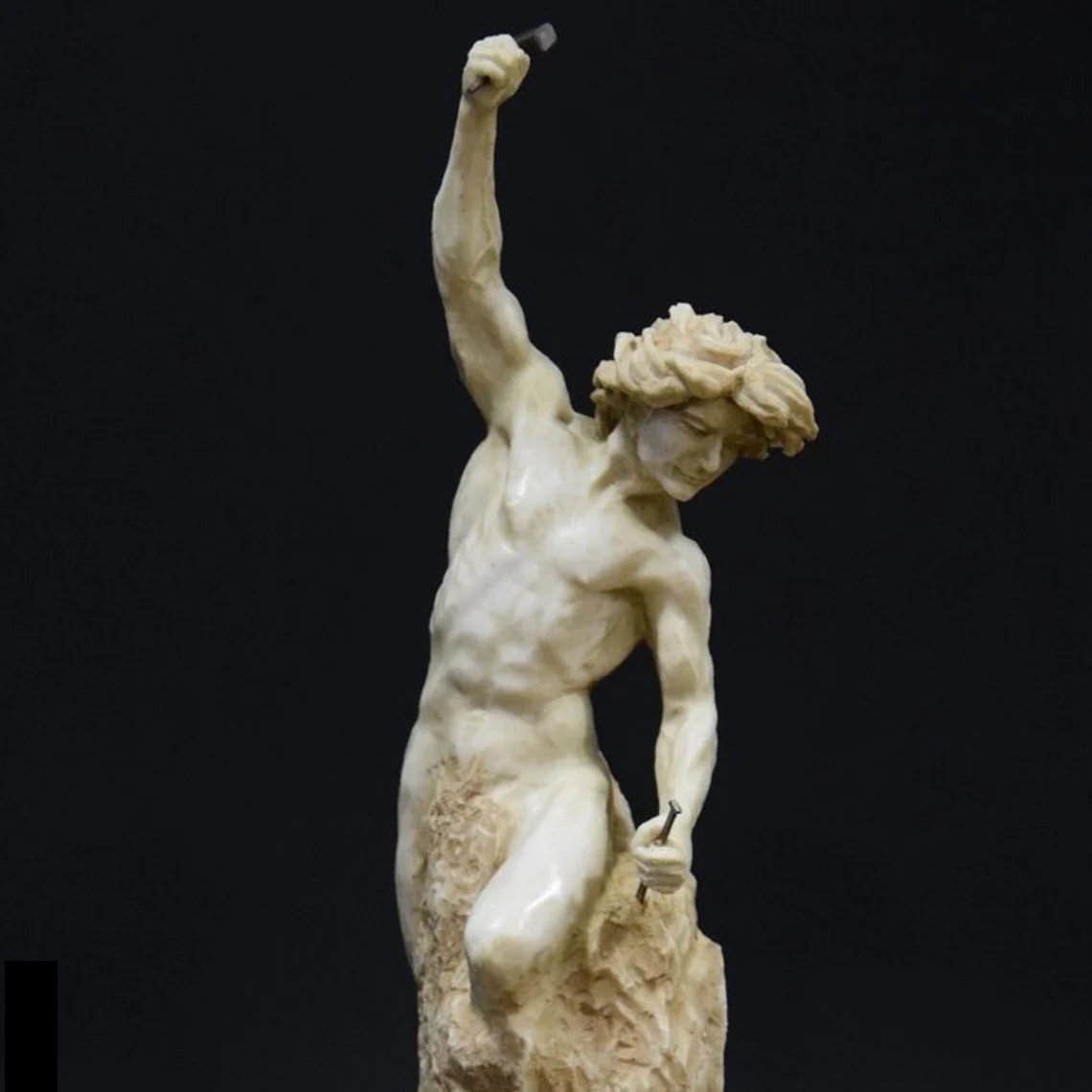 Haz como el escultor de una estatua que debe ser bella; quita lo superfluo, endereza lo oblicuo, limpia lo que es oscuro, no dejes de esculpir tu propia estatua, hasta que el resplandor divino de la virtud se manifieste, y veas la templanza sentada en su trono sagrado.

— Plotino