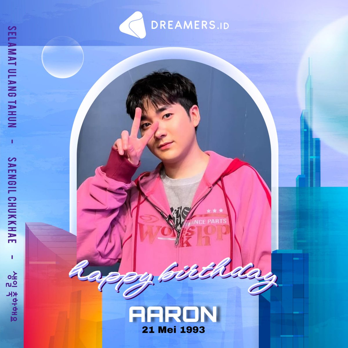 Happy Birthday AARON! 🎂🥳❤️
<a href="/realaaronkwak/">아론 (AARON)</a>

May you have a splendid birthday. Wishing your every day become happy, joyful and full of laughter!

#Aaron #아론 #AaronKwak #HappyAaronDay 
#AARON_32ndSpring #아론과_함께한_32번째_봄