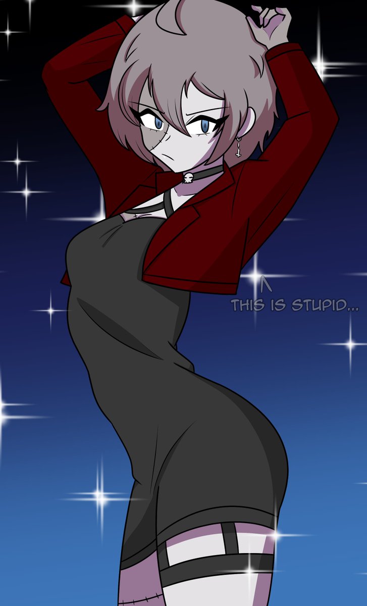 kana found this dress for katsumi and got it for her (she made her pose and called her handsome)