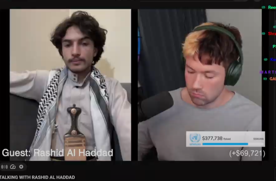LostSheepNZ's tweet image. Soylent politic Youtuber, Noah Sampson, is currently hosting a self-confessed Houthi pirate on his stream. How is this ok??
Shout out to the KFC in Yemen btw