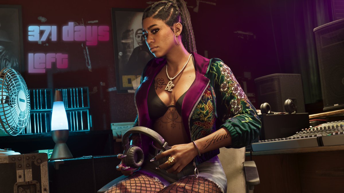GTA_VI_Daily's tweet photo. have you ever wondered what songs will play in GTA VI?

371 days left and counting ⌚ https://t.co/DDNi3rqEVq