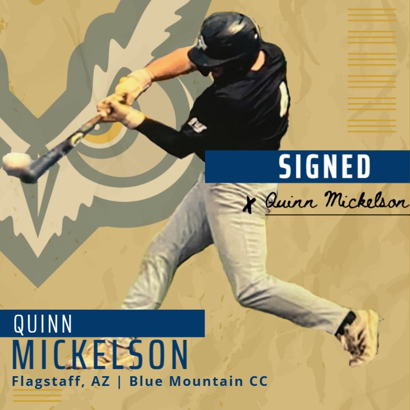 Oregon Tech Baseball (@oit_baseball) on Twitter photo Excited to welcome <a href="/quinn_mickelson/">Quinn Mickelson</a> out of <a href="/bmcc/">bmcc</a> to the Tech Baseball Family. Ready to get to work. #TechYeah Excited to welcome <a href="/quinn_mickelson/">Quinn Mickelson</a> out of <a href="/bmcc/">bmcc</a> to the Tech Baseball Family. Ready to get to work. #TechYeah