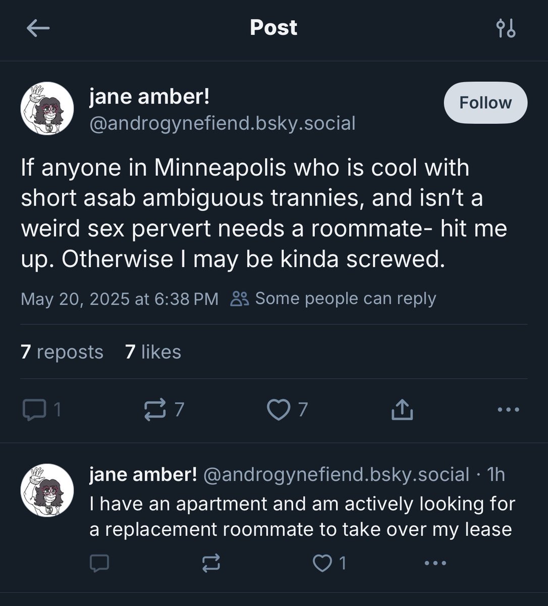 Jane is predicable. This isn’t to doubt her claims or deny her claims but it is how she twists little pieces of information slowly over time to create her own “truth”
There is no ambiguity about her asab, there never was. But clearly she believes it will benefit her if there was.