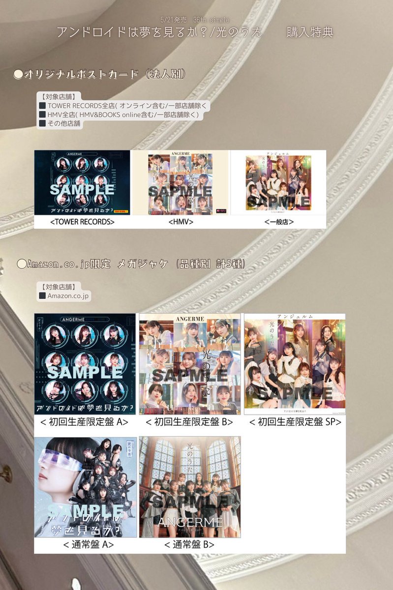 アンジュルム 36thシングル 『アンドロイドは夢を見るか？/光のうた