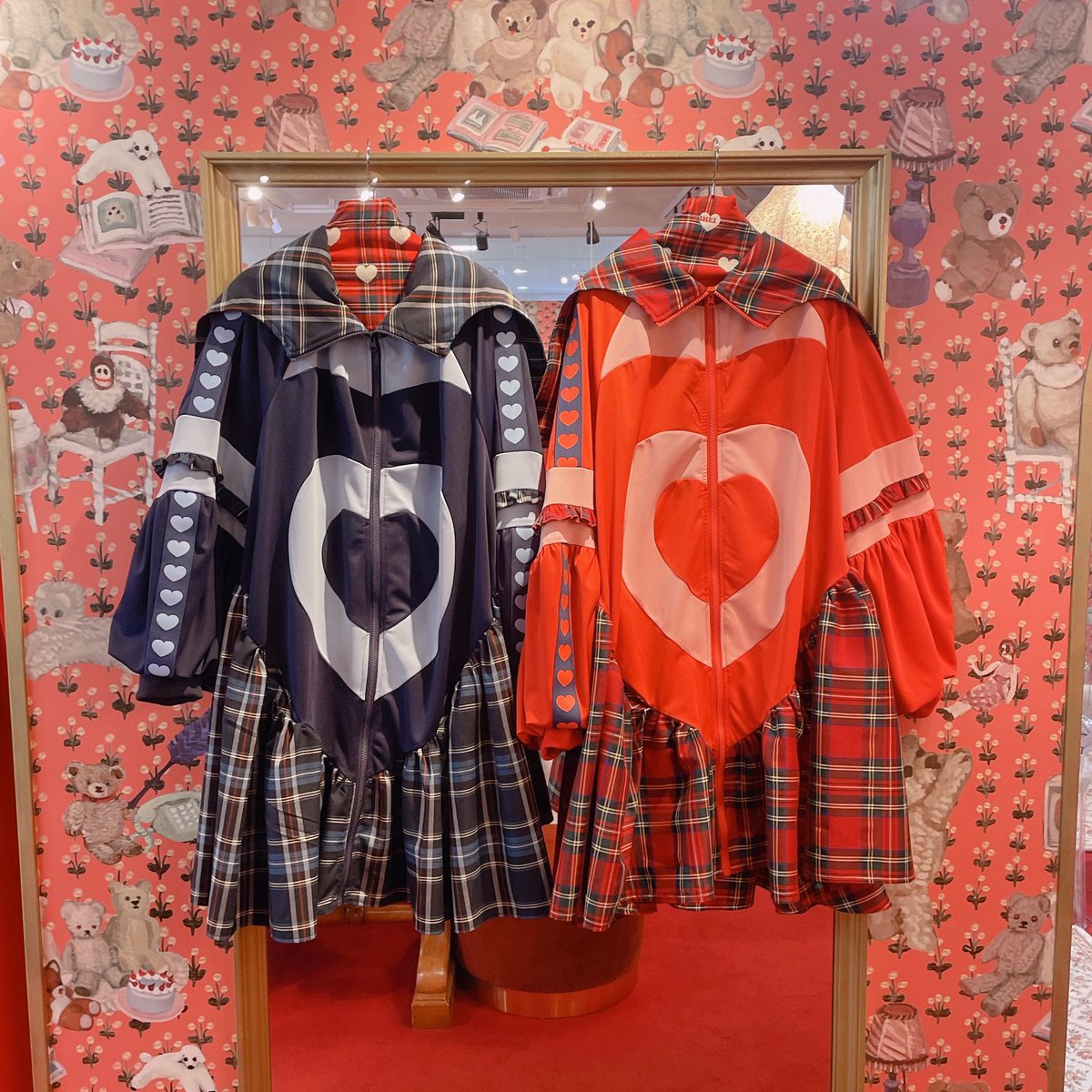 HEIHEI ワンピース HEIHEI ハートトラックワンピース RED