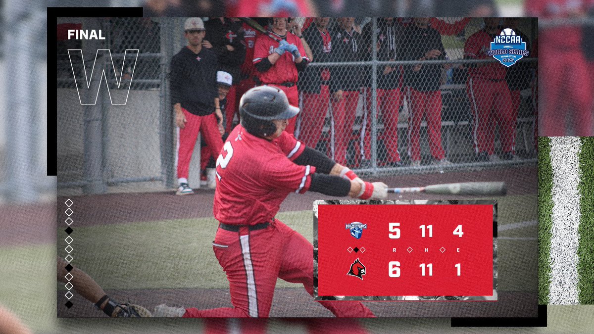 Concordia Cardinals (@cuaacardinals) on Twitter photo ⚾️FINAL⚾️
<a href="/CUAABaseball/">Concordia Baseball</a> takes down the top-seeded Mighty Oaks and will now advance to tomorrow when they will face Jessup at 11 AM CT ⚾️FINAL⚾️
<a href="/CUAABaseball/">Concordia Baseball</a> takes down the top-seeded Mighty Oaks and will now advance to tomorrow when they will face Jessup at 11 AM CT