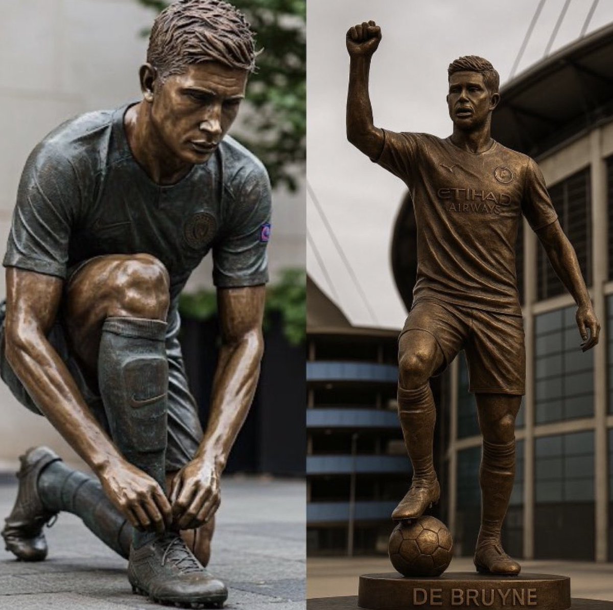 🚨 Official: Manchester City confirm they will be erecting a statue of Kevin De Bruyne outside the Etihad Stadium.
More news link : rity.site/EBZiA
#football