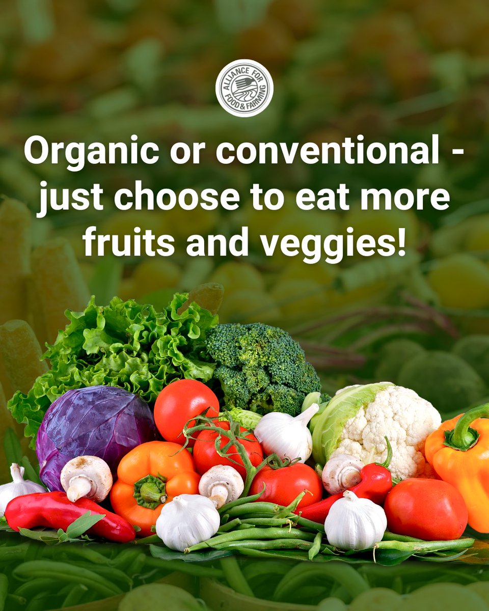 Don’t let “lists” keep you from enjoying fruits &amp; veggies grown with care. 🥦🍎

Buy what’s best for your family—organic or conventional. Just eat more produce! 🥗💚 #FruitsAndVeggies #HealthyEating