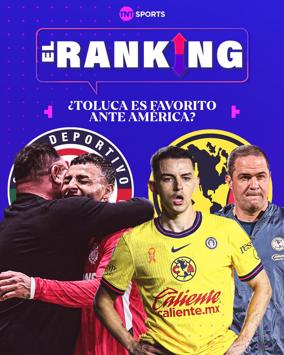 tntsportsmex's tweet photo. ¡Semanas de muchas Finales! 🏆
Y en #ElRanking, @MajolaB, @PepedelBosque y @RICARDOMURGUIA analizan el Toluca 🆚 América en la Liga MX, #BenditaChampions Femenil y UEFA Europa League. 🔝
📹 https://t.co/yxEnDcCPaA https://t.co/l0U3cOIDsy