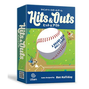 album93398's tweet image. スタッフおすすめ！👀
今、一番盛り上がるボードゲーム！

スタッフМ．Ｈの推しは
「 ヒット＆アウト」

野球と心理戦を掛け合わせたゲームです！
コツコツ塁を進めながら点を取るも良し、ＨＲで大量得点を狙うも良し。ハラハラして楽しいゲームです⚾
item.rakuten.co.jp/boardgame-albu…

#itten #ボードゲーム