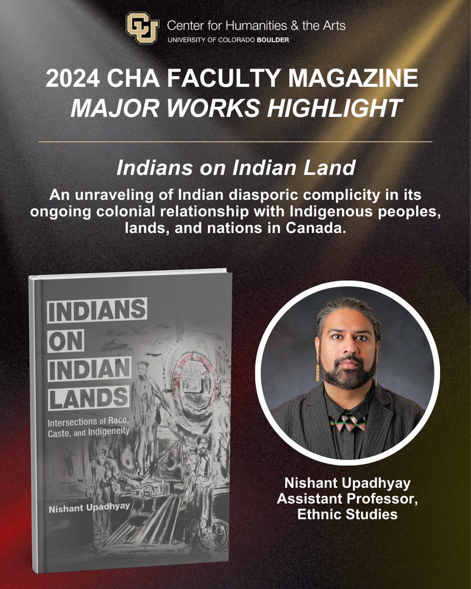 It's that time of year where we highlight the works in our 2024 Faculty Magazine!

First up is Nishant Upadhyay, with his book Indians on Indian Lands.

Visit the Faculty Celebration Magazine here: yumpu.com/en/document/re…