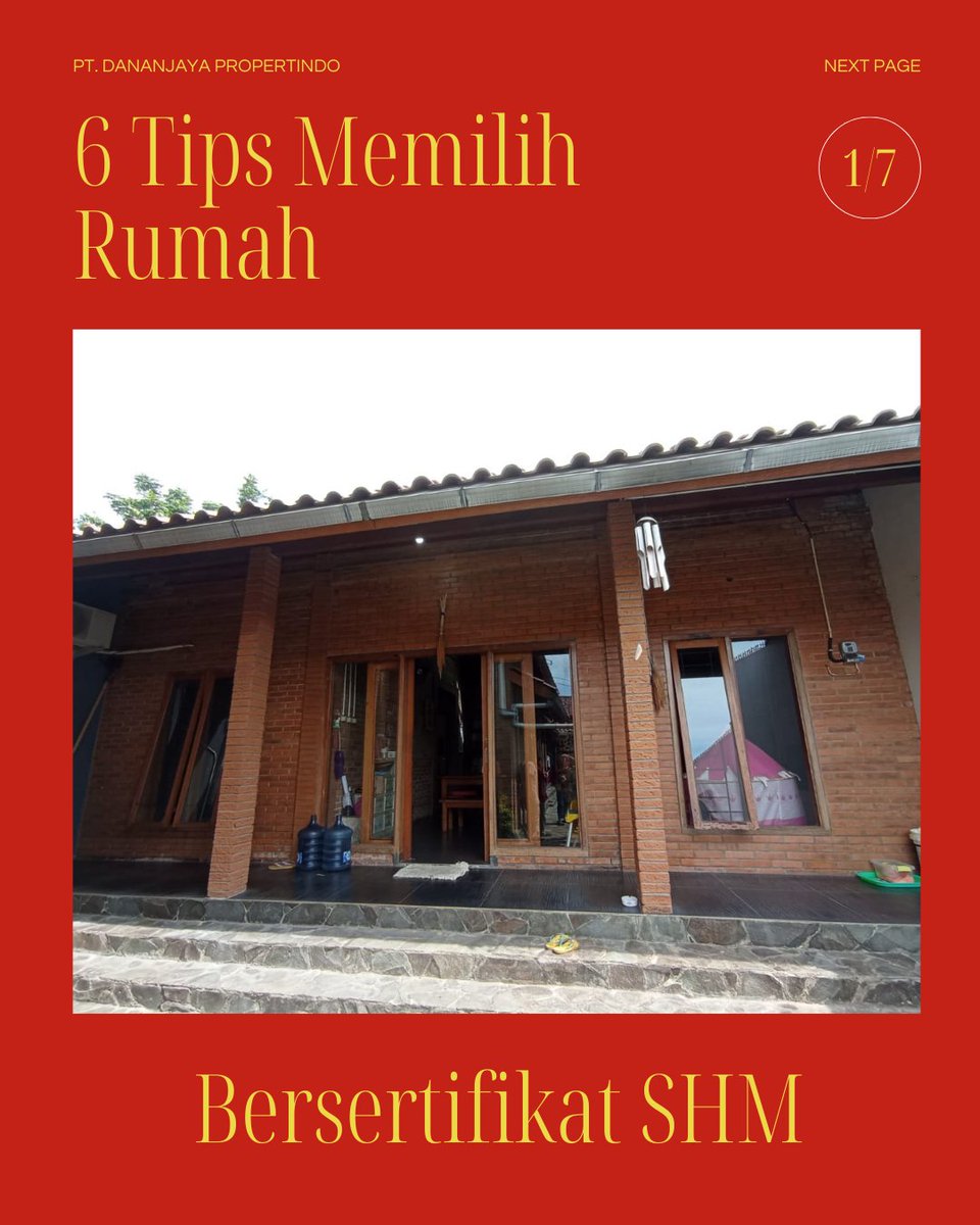 DananjayaPro_'s tweet image. 🏠 Mau beli rumah? Jangan asal deal!
Pastikan rumah incaran kamu sudah bersertifikat SHM (Sertifikat Hak Milik) Mulai dari keaslian sertifikat, nama pemilik, hingga status tanah dan legalitasnya.
SHM = legalitas paling kuat 
#TipsProperti #SertifikatSHM #DananjayaPropertindo