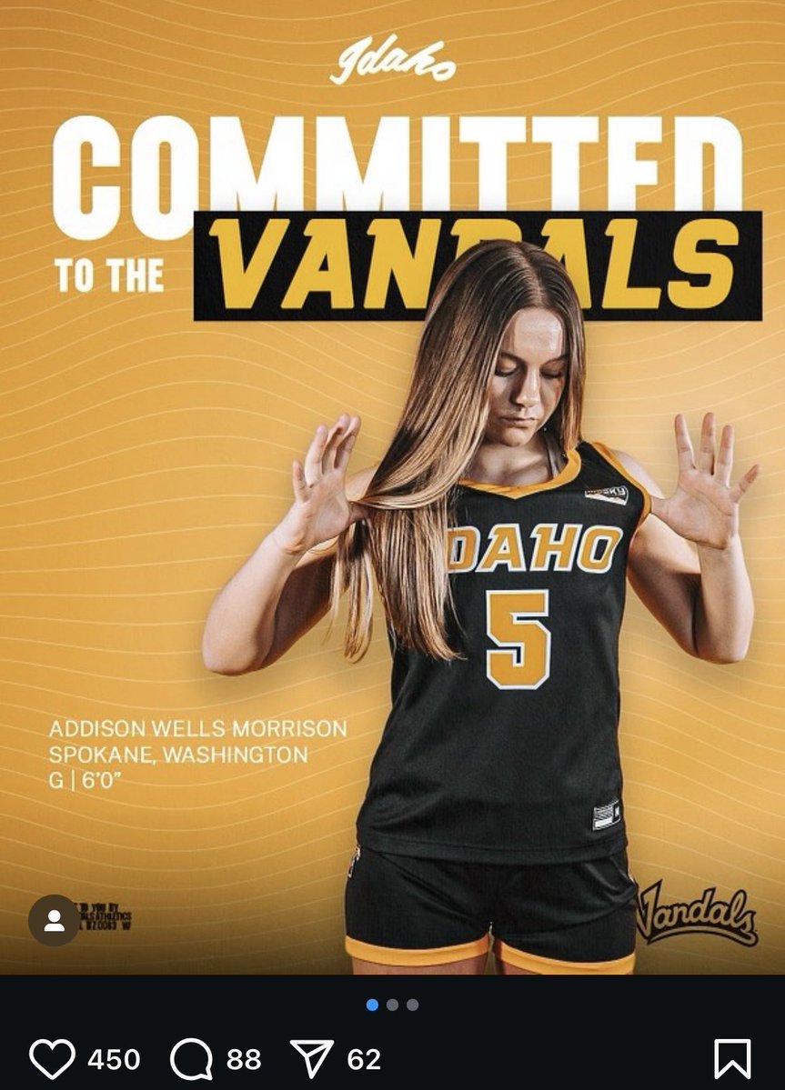 Andrew Quinn (@andrewquinny) on Twitter photo Big Congratulations to Adam Morrison’s daughter Addison who has committed to Idaho to begin her college basketball career. Really really nice offseason for <a href="/artmoreira3/">Arthur Moreira</a> and co. in Moscow Big Congratulations to Adam Morrison’s daughter Addison who has committed to Idaho to begin her college basketball career. Really really nice offseason for <a href="/artmoreira3/">Arthur Moreira</a> and co. in Moscow