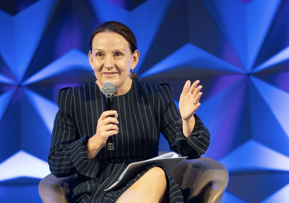#GRX25 panel bringing together dynamic leaders driving real change in mining and beyond: Marita Cheng AM - Aubot and Robogals, Katie Hulmes - BHP, Professor Kerrie Wilson - QLD Chief Scientist, and Flavia Tata Nardini - Fleet Space Technologies #changemakers