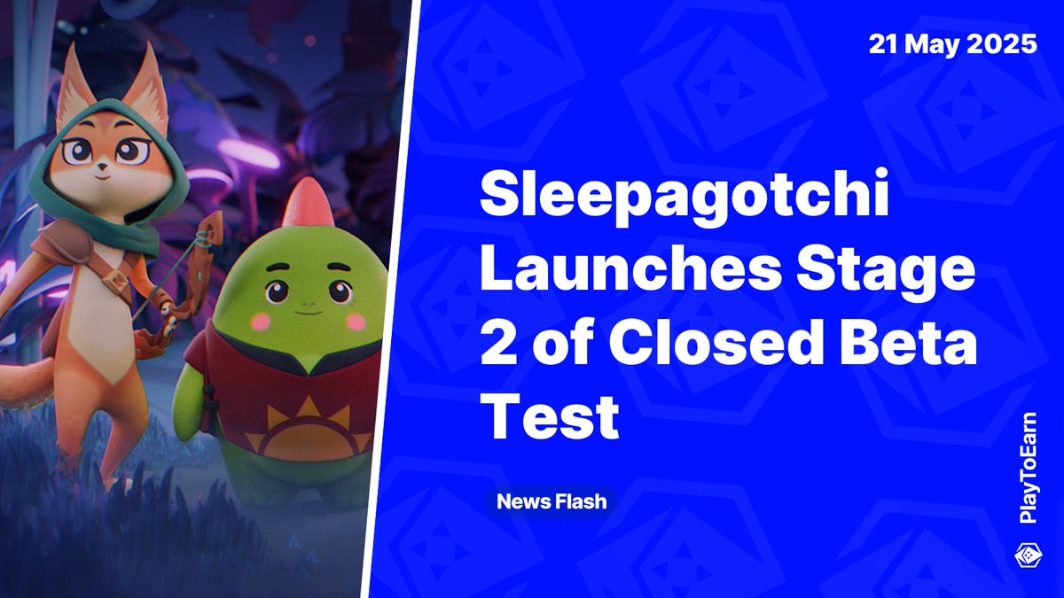 PlayToEarn (@playtoearn) on Twitter photo Sleepagotchi Launches Stage 2 of Closed Beta Test ๐ค
๐ฎ Apply for Stage 2 of <a href="/sleepagotchi/">Sleepagotchi ๐ค๐ฆ</a> Closed Beta Test for a chance to playtest on Telegram via Android or iOS, with testers set to be awarded later on with exclusive benefits once the public version goes live
Read more ๐งต Sleepagotchi Launches Stage 2 of Closed Beta Test ๐ค
๐ฎ Apply for Stage 2 of <a href="/sleepagotchi/">Sleepagotchi ๐ค๐ฆ</a> Closed Beta Test for a chance to playtest on Telegram via Android or iOS, with testers set to be awarded later on with exclusive benefits once the public version goes live
Read more ๐งต