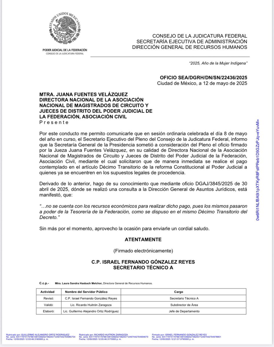CJF admite que no tiene recursos para pagar fideicomisos a juzgadores - GrcGK8_XYAATZOG?format=jpg&name=medium