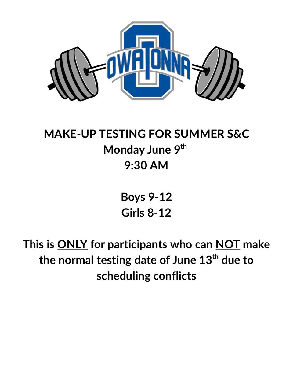 Owatonna Strength & Conditioning (@owatonnasc) on Twitter photo 