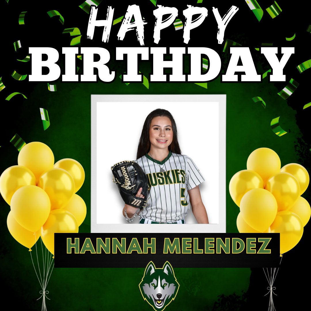 Before the day ends, we would like to wish a very HAPPY BIRTHDAY to our senior, Hannah Melendez!!!
🥳🧁🎈👏🩷🎉
We hope it’s the happiest yet! 
We 💚 you!
#HSND 
#HolmeSoftball