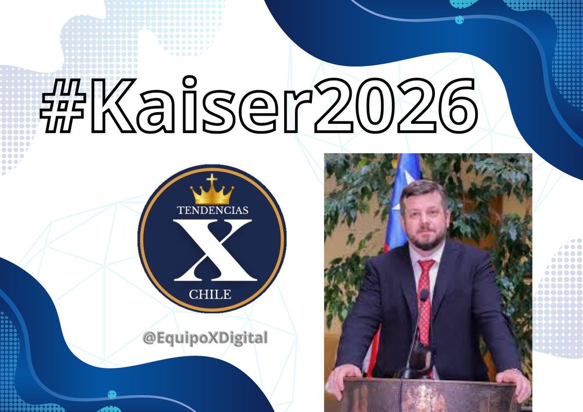 Mauricio Ortíz 🇨🇱 (@mortizherrera) on Twitter photo 🚨 No es extremismo, es patriotismo. Chile primero con Kaiser. #Kaiser2026
<a href="/EquipoXDigital/">EquipoXTendencias</a>
<a href="/MarcosClarkG/">Marcos P. Clark Gavilán #PymesSeLevantan</a>
<a href="/fedoraletelier/">fedoraletelier</a>
<a href="/cleovar/">Carmenluz Ovalle R.</a> 🚨 No es extremismo, es patriotismo. Chile primero con Kaiser. #Kaiser2026
<a href="/EquipoXDigital/">EquipoXTendencias</a>
<a href="/MarcosClarkG/">Marcos P. Clark Gavilán #PymesSeLevantan</a>
<a href="/fedoraletelier/">fedoraletelier</a>
<a href="/cleovar/">Carmenluz Ovalle R.</a>