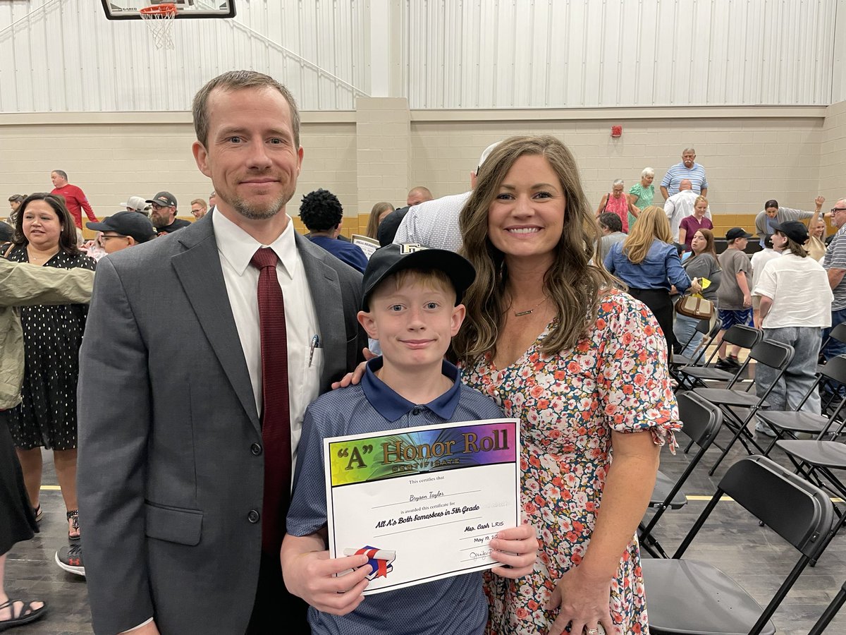 All “A”s in Fifth grade. What a guy.