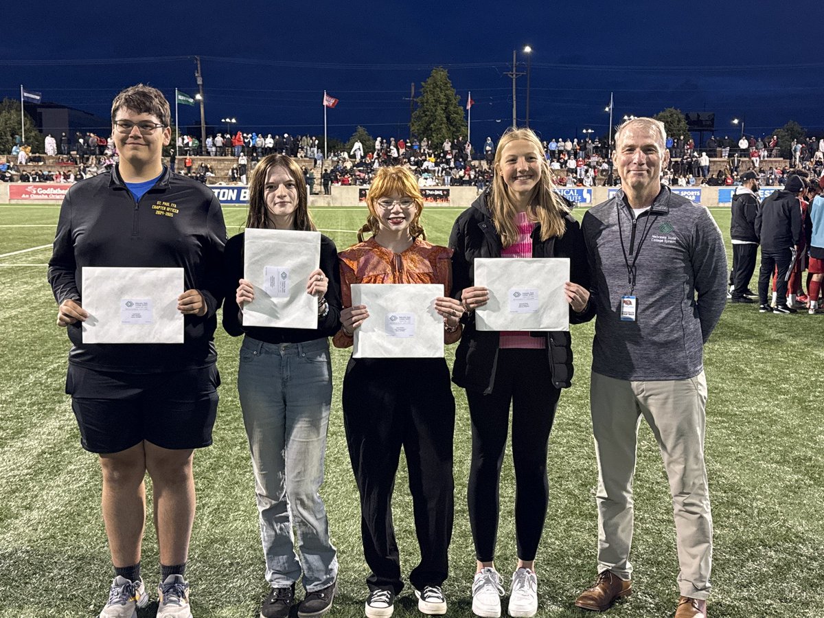 NSAA Events (@nsaaevents) on Twitter photo Congratulations to a few of our Nebraska State Colleges Multi-Activity Student Award Scholarship Winners!
⚪️ Josef Kaslon (Chadron)
⚪️ Elizabeth Gosch (Peru)
⚪️ Taylor McDole (Wayne)
⚪️ Emerson Mlady (Wayne)
Pictured with NSCS Chancellor Dr. Paul Thurman.
<a href="/chadronstate/">Chadron State College</a> | Congratulations to a few of our Nebraska State Colleges Multi-Activity Student Award Scholarship Winners!
⚪️ Josef Kaslon (Chadron)
⚪️ Elizabeth Gosch (Peru)
⚪️ Taylor McDole (Wayne)
⚪️ Emerson Mlady (Wayne)
Pictured with NSCS Chancellor Dr. Paul Thurman.
<a href="/chadronstate/">Chadron State College</a> |