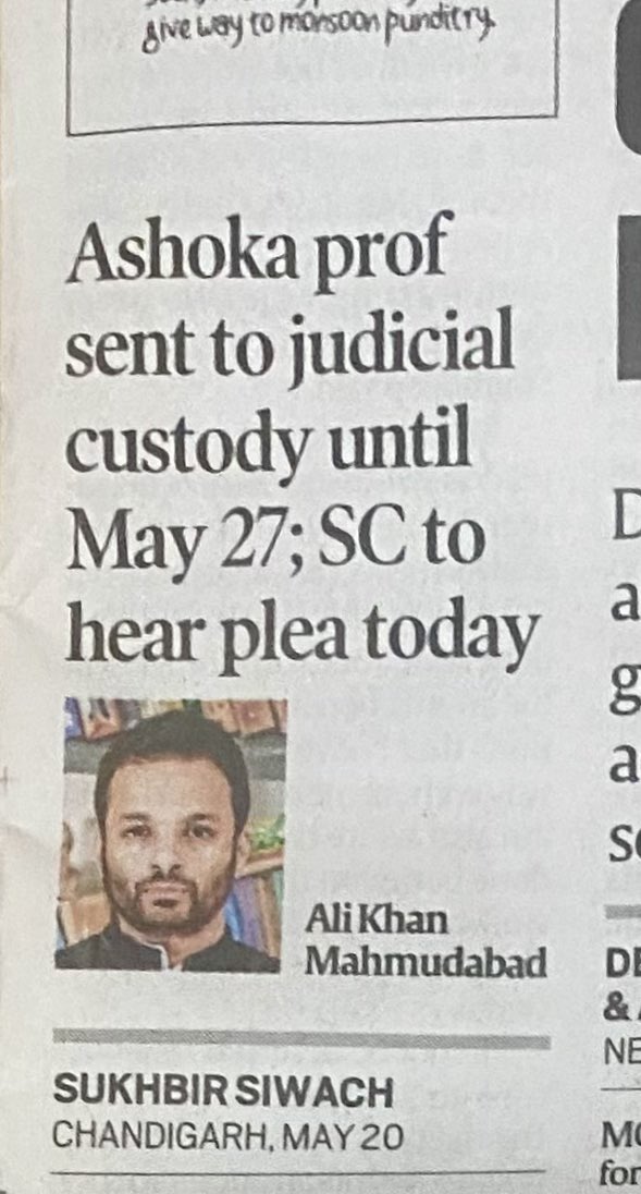 SirKazam's tweet photo. Hoping #SupremeCourtofIndia will ensure that Nyaya does not look like this under new Bhartiya Nyaya Samhita 🙏🏻 #AshokaUniversity #VijayShah https://t.co/icrs6zj3MX