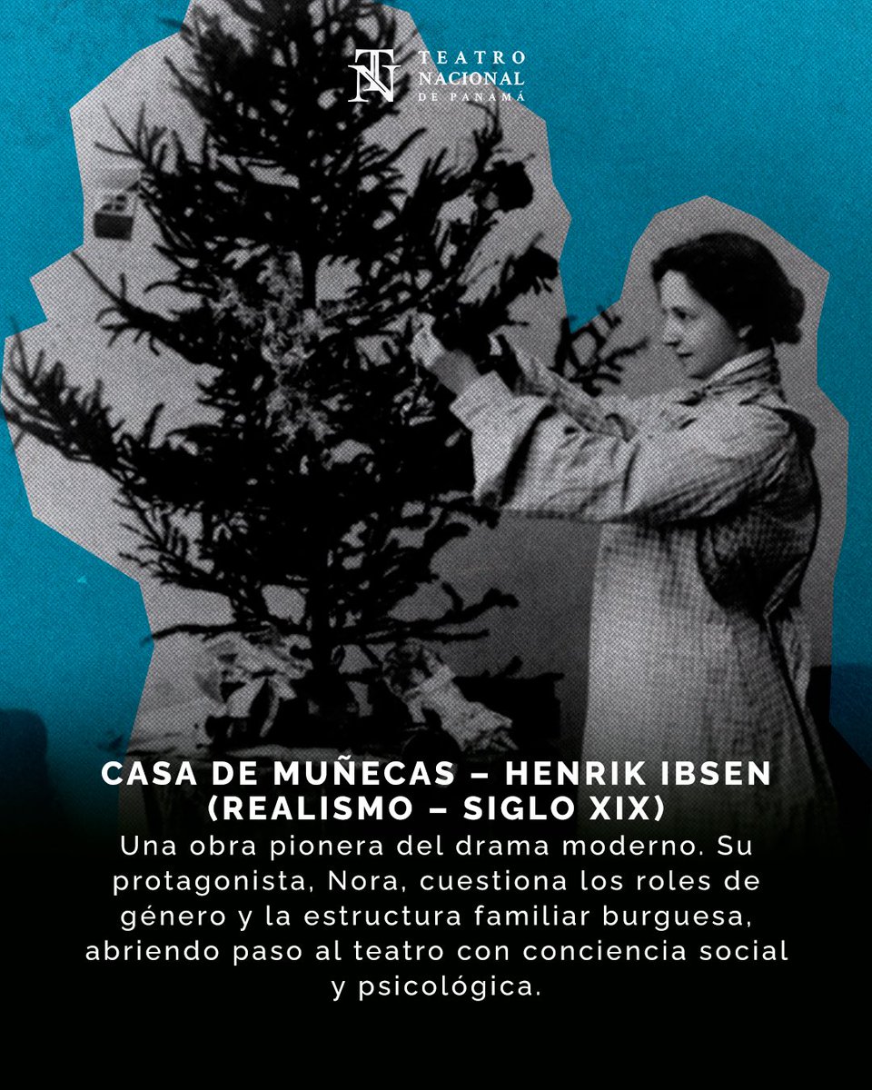 5/7 Casa de muñecas – Henrik Ibsen (Realismo – siglo XIX)
Una obra pionera del drama moderno. Su protagonista, Nora, cuestiona los roles de género y la estructura familiar burguesa, abriendo paso al teatro con conciencia social y psicológica.