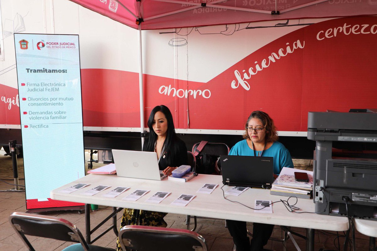 En Coacalco, el <a href="/PJEdomex/">Poder Judicial Edomex</a> participa en las Caravanas Itinerantes por la Justicia Social, sumándose al trabajo del Gobierno Estatal con 24 servicios gratuitos. A través de ellos materializamos una justicia moderna, incluyente y humana. 

Este modelo reconoce que la justicia debe