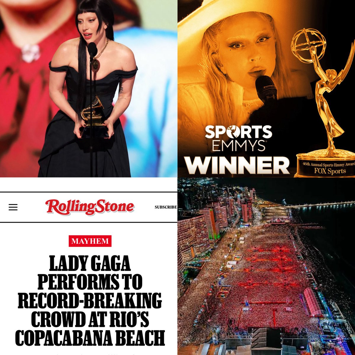 AMENARTPOP's tweet photo. lady gaga in 2025 so far https://t.co/ezQhRUupvF