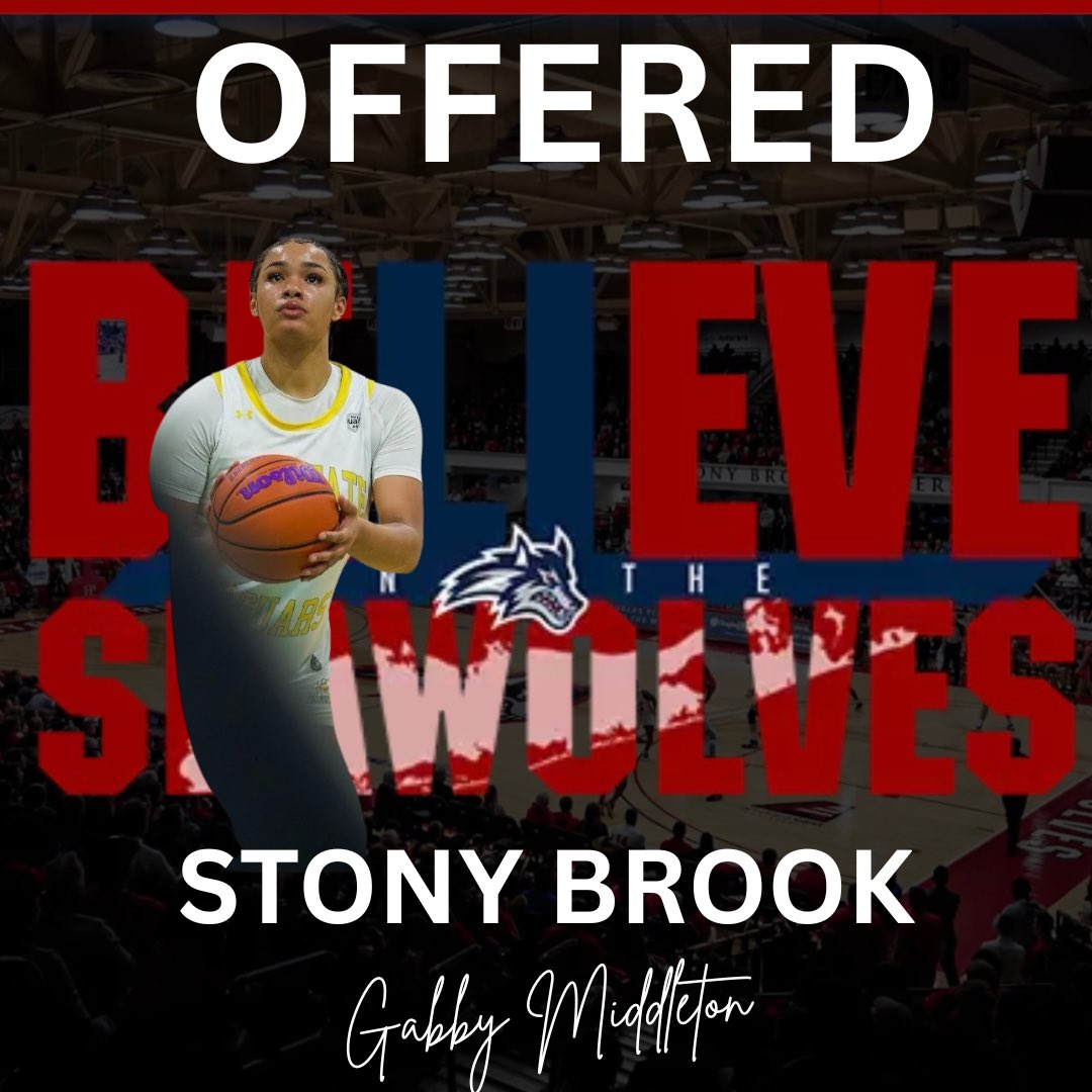 Gabby Middleton (@gabbymiddleton4) on Twitter photo Grateful to receive an offer from <a href="/StonyBrookWBB/">Stony Brook Womenâs Basketball</a>! Thank you <a href="/CoachJoy2u/">Joy</a> for this opportunity!
<a href="/BayStateJags/">Bay State Jaguars</a>
<a href="/Newmangbball/">Newman School Girls Basketball</a> Grateful to receive an offer from <a href="/StonyBrookWBB/">Stony Brook Womenâs Basketball</a>! Thank you <a href="/CoachJoy2u/">Joy</a> for this opportunity!
<a href="/BayStateJags/">Bay State Jaguars</a>
<a href="/Newmangbball/">Newman School Girls Basketball</a>