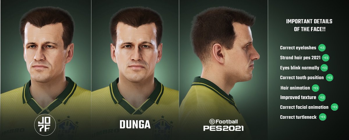 Dunga - PES 2021 (PC MOD)  
-  
Become a subscriber and get the download released for this and other faces  
-  
Download:  
Option 1 - buymeacoffee.com/jo7facemakercl…
Option 2 - ko-fi.com/s/c84c83fdcd
-  
#eFootball #PES #PES2021 #eFootball2025 #FIFA #EAFC24 #EAFC25