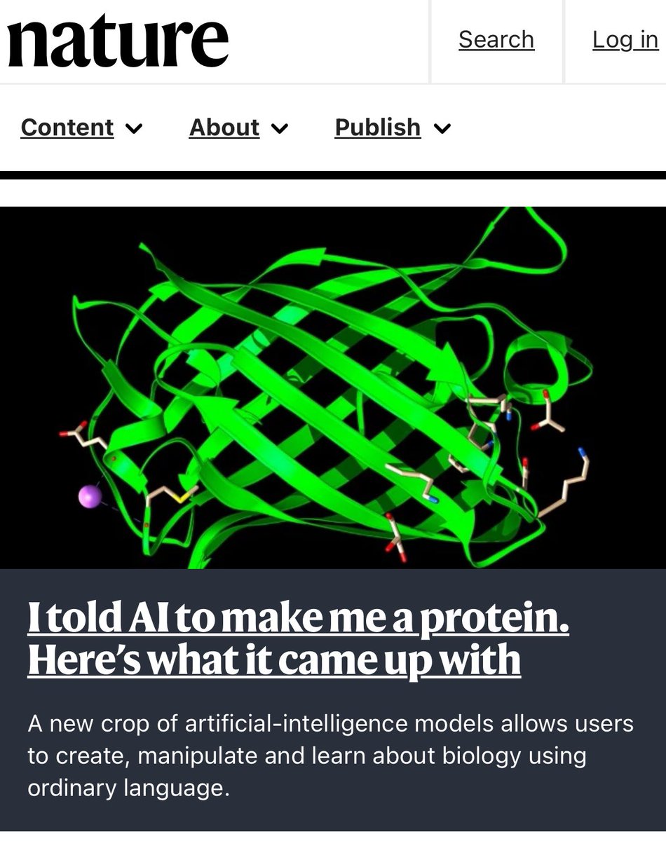 kooshiar's tweet photo. https://t.co/KMuEXxhqF2 text2protein model MP4 got featured in Nature's article on GenAI+protein https://t.co/3acKIdiQKp https://t.co/theAy6acCy