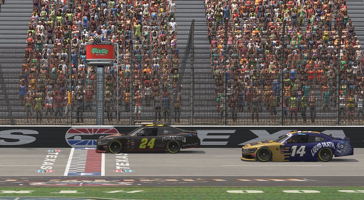 P2 in the Lone Star State! Should have put the bumper to <a href="/CSnyder315/">Cole Snyder</a>, but another fun race to the finish with this guy. Congrats on win #5! 

Next week we head to Charlotte, one of my favorite tracks.

PapaBear Racing:
Griff -- P2
<a href="/BBear1490/">BigPapaBear1490</a> -- P11 (Stage 1 Winner 🏆)