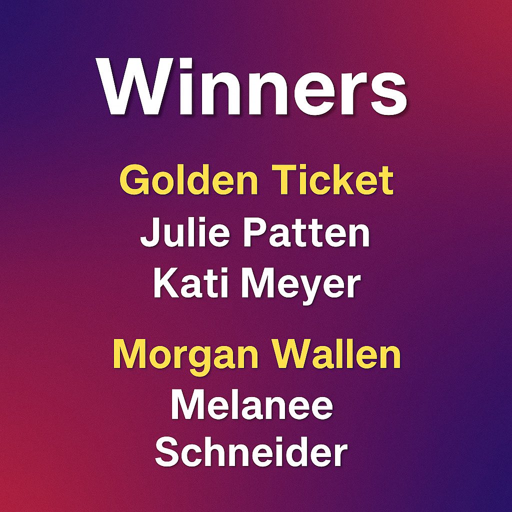 Bridget Zywiec (@mrszywiecnrhs) on Twitter photo Congrats to our raffle winners!
Golden Ticket:
Julie Patten & Kati Meyer (best grad seats!)
Morgan Wallen Tix:
Melanee Schneider (ICONIC night ahead!)
Email jmvranic@gmail.com within 24 hrs to claim!
Thanks for making After Prom unforgettable!
#NRHS2025 Congrats to our raffle winners!
Golden Ticket:
Julie Patten & Kati Meyer (best grad seats!)
Morgan Wallen Tix:
Melanee Schneider (ICONIC night ahead!)
Email jmvranic@gmail.com within 24 hrs to claim!
Thanks for making After Prom unforgettable!
#NRHS2025