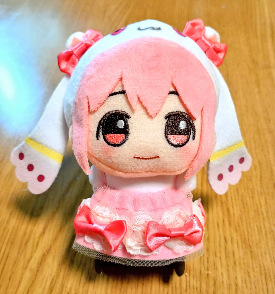 _panda_u_k's tweet image. キュゥべぇまどかちゃんぬいをおめかししてみました💞
#まどマギ